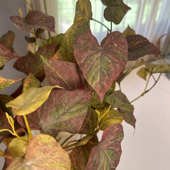 Fall leaf spray, home decor, faux fall leaves, artificial grass, home decor - Picture 1 of 3